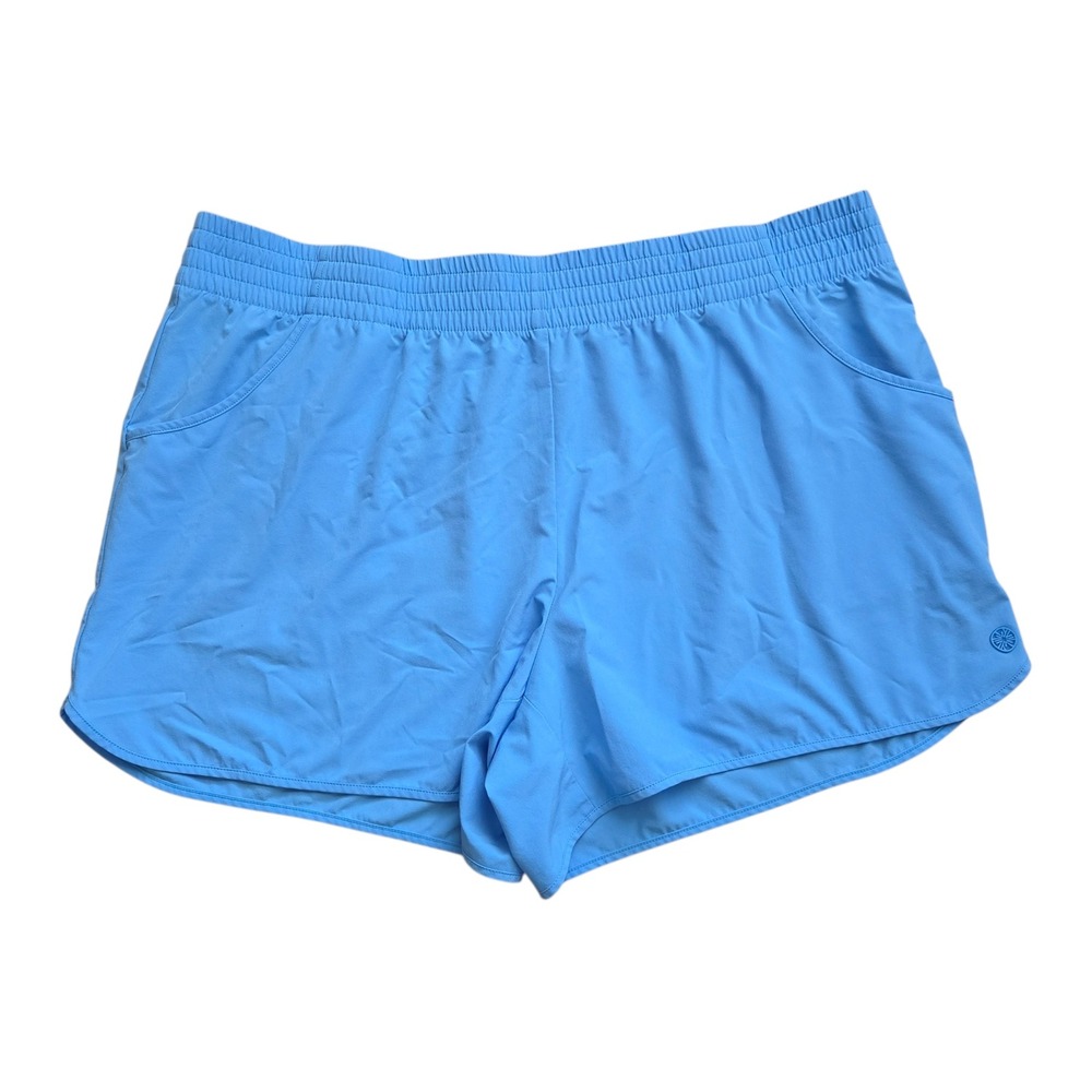 Lilly Pulitzer Luxletic Shorts XL Blue Athletic Running Gym Workout